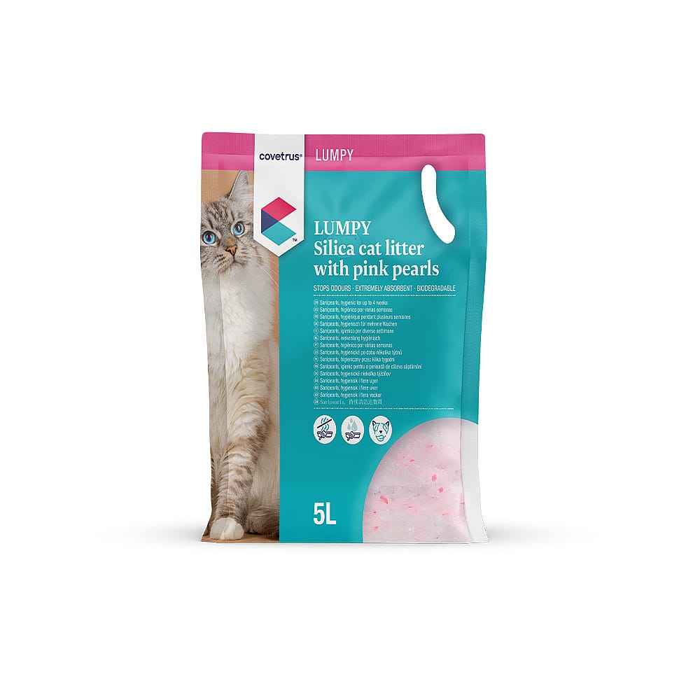 CVET Kattenbakvulling Lumpy Silica Roze 5 liter