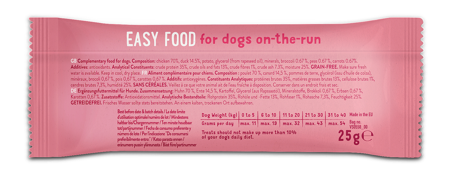 Edgard & Cooper Busy Day Bar - Energiereep 1 stuk Eend & Kip