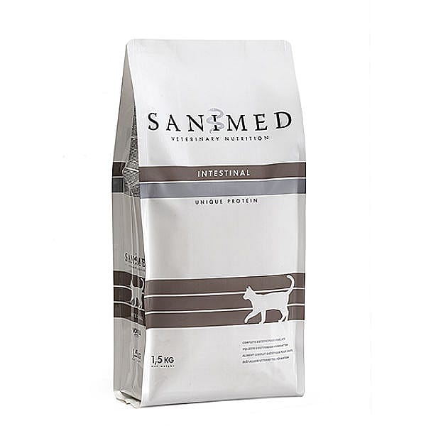 Sanimed Intestinal Kat: Dieetvoer voor Spijsvertering - Hoog Verteerbare Eiwitten - Acute diarree 1.5 kg