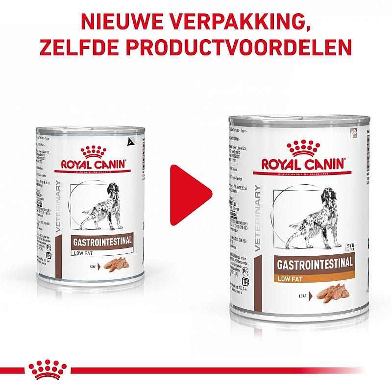 Royal Canin Gastrointestinal Low Fat Hond 12 x 420 gram blikjes