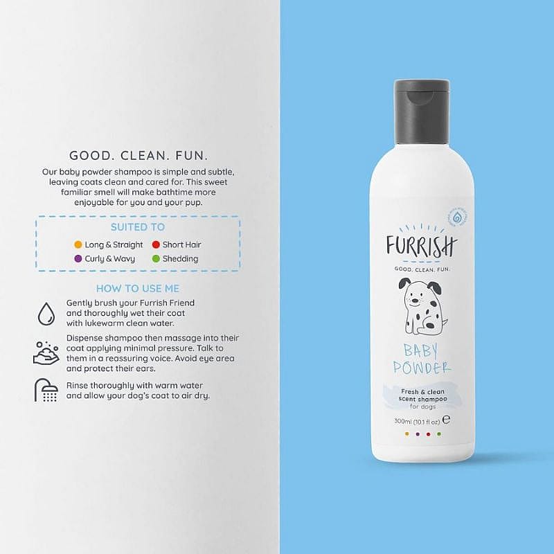 Furrish Baby Powder Geur shampoo 300 ml Hond