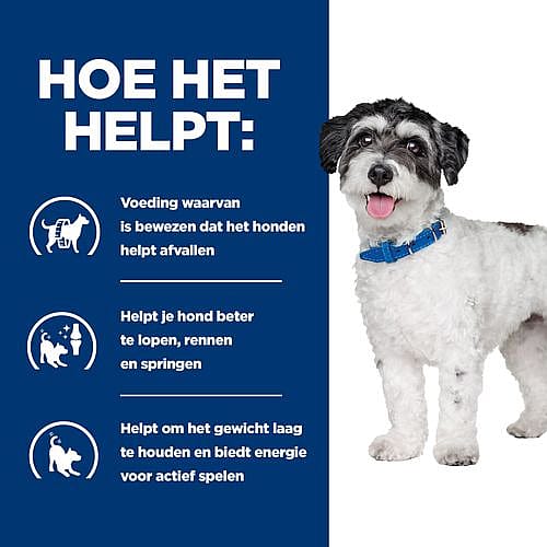 Hill's Prescription Diet Metabolic + Mobility Mini Weight Management hondenvoer met Kip 3 kg