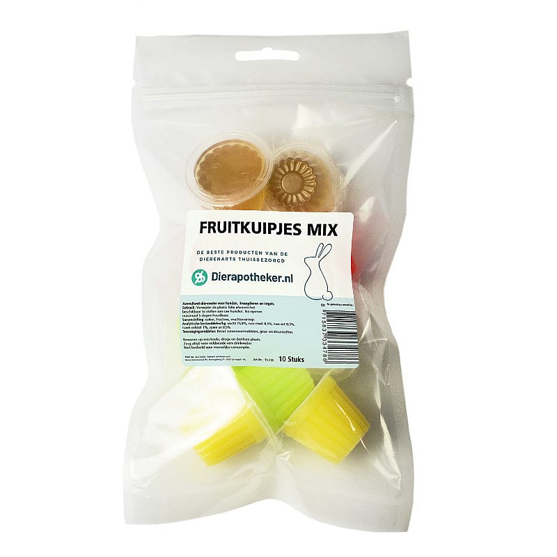 Dierapotheker Fruitkuipjes 10 stuks (zak)