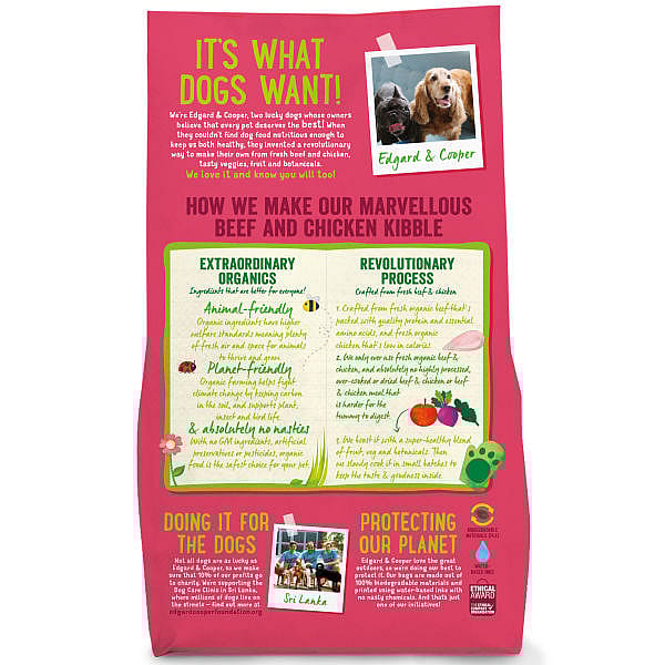 Edgard & Cooper Senior Hondenvoer Kuipjes Kip en Zalm 11 x 150 gram