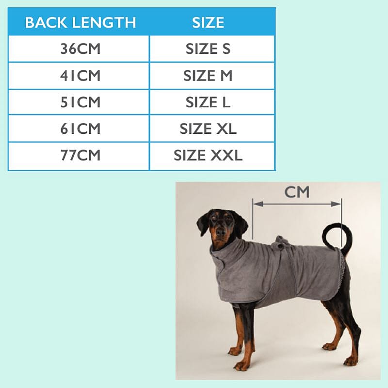 Scruffs Expedition Dog Drying Coat Badjas Hond