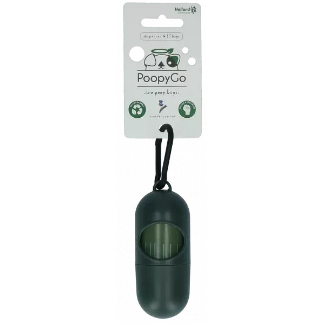 PoopyGo Eco Friendly en Biologisch Afbreekbaar Dispenser incl. 15 zakjes