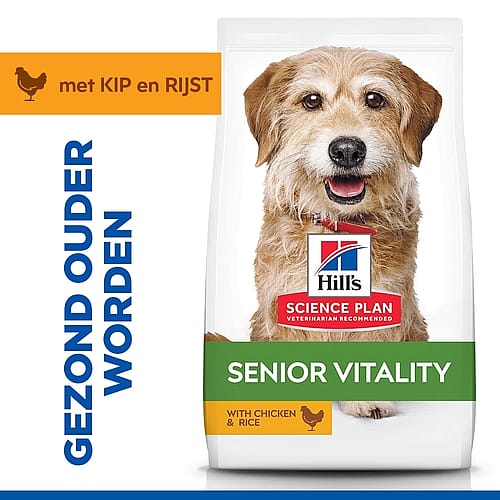 Hill's Science Plan Senior Vitality Small & Mini Mature Adult 7+ Hondenvoer Kip & Rijst