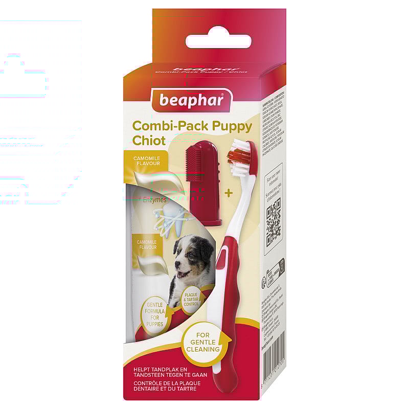 Beaphar Combi-Pack Puppy Tandpasta & Borstel