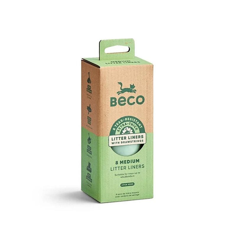 litter liner, trash bag, drawstring, box, beeco