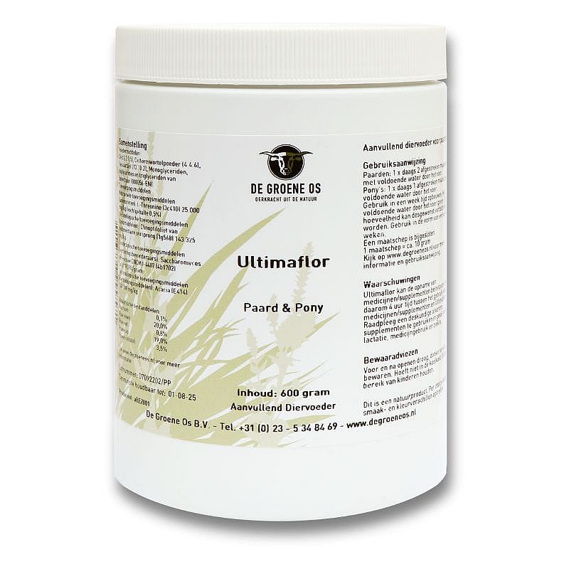 Groene Os Ultimaflor Probiotica Paard Pony 600 gram
