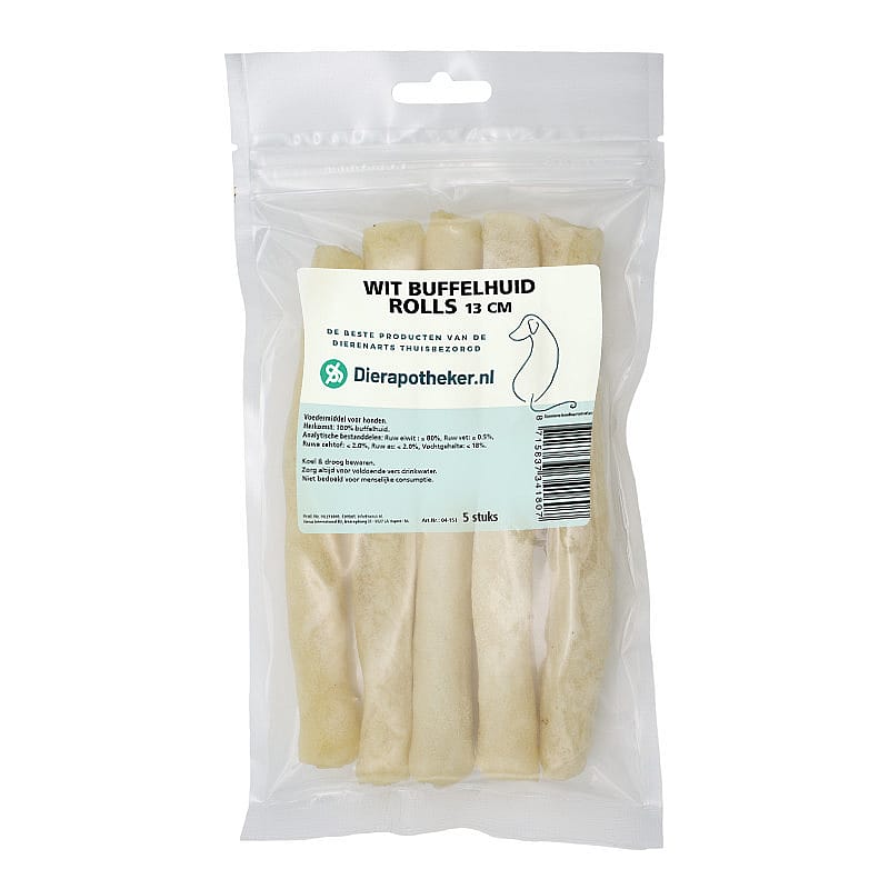Dierapotheker Buffelhuid Rolls Hond 5 stuks
