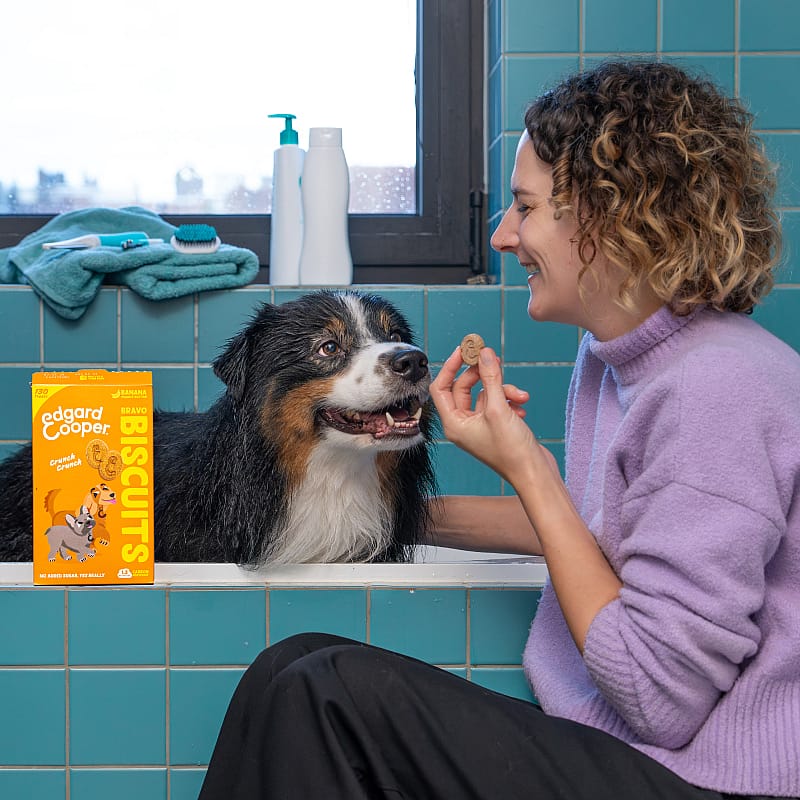 Edgard & Cooper Bravo Biscuits Banaan & Pindakaas 400 gram