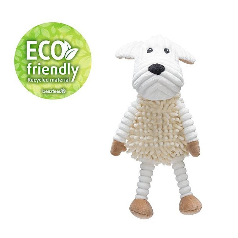 knuffel, pluche, hond, eco, recycled material