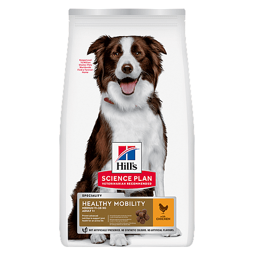 Hill's Science Plan Healthy Mobility Adult Hondenvoer Kip 14 kg - Medium breed