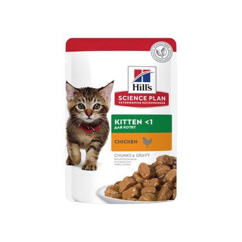 Hill's Science Plan Kittenvoer 12 x 85 gram maaltijdzakjes - Kip