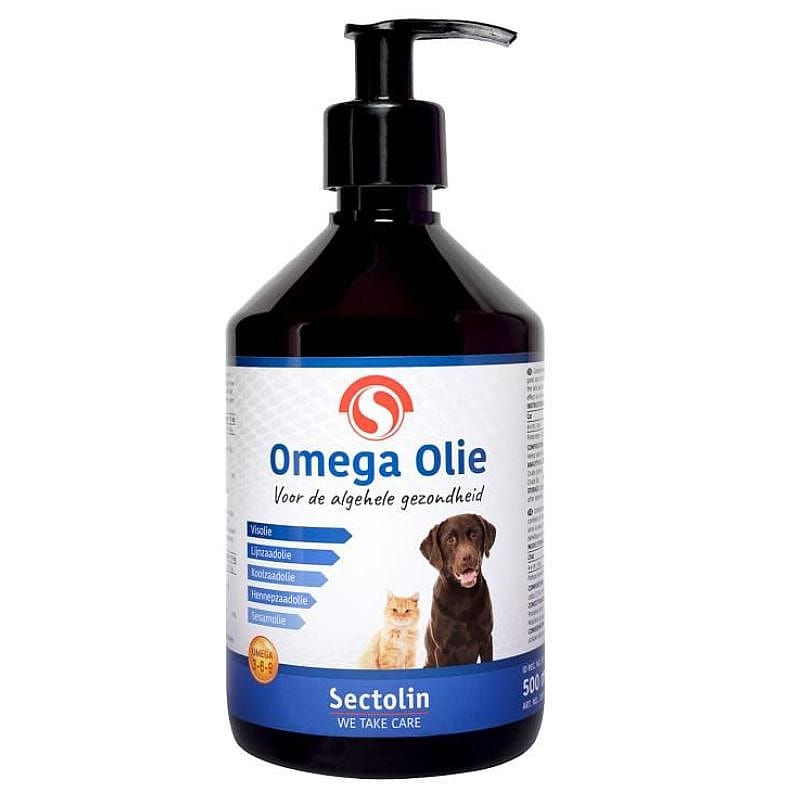 Sectolin Omega Olie 500 ml Hond Kat