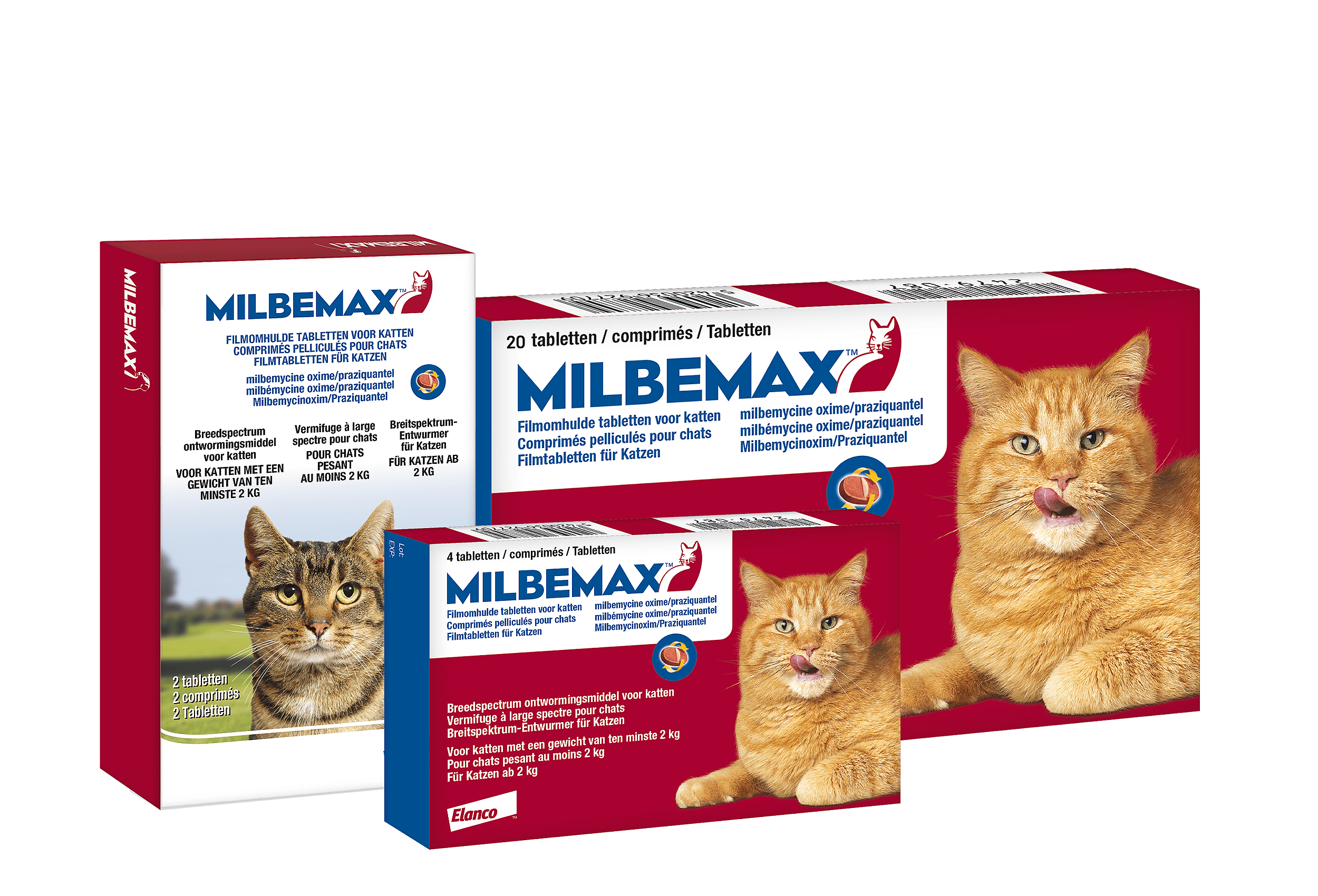 Milbemax Grote Kat Ontwormingstabletten 20 tabletten