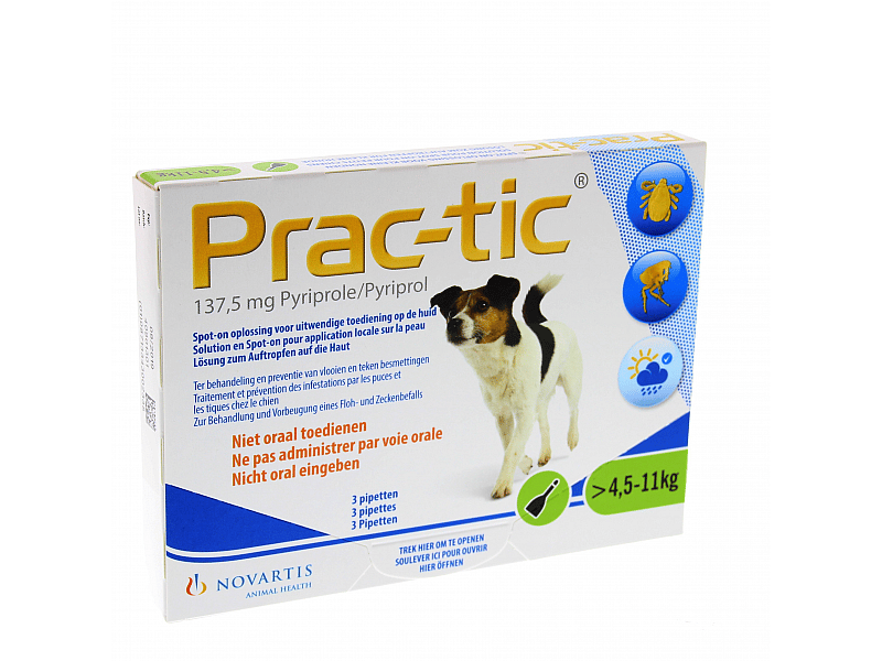 Prac-tic Hond Hond 4.5 tot 11 kg - 3 pipetten