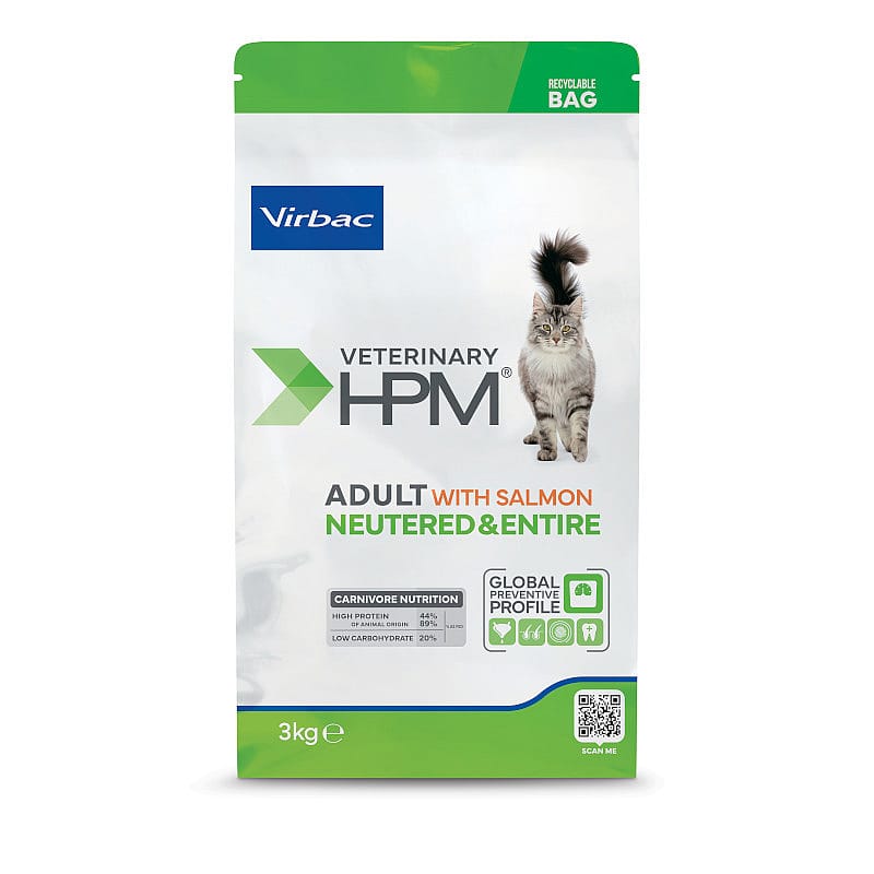 HPM Adult Neutered & Entire Cat Salmon 3 kg