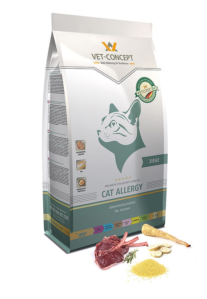 Vet-Concept Cat Allergy Geit Kattenvoer 10 kg