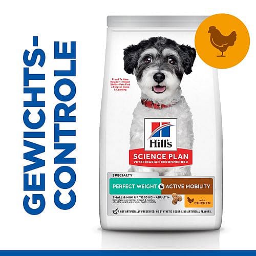 Hill's Science Plan Perfect Weight & Active Mobility Small & Mini Adult Hondenvoer met Kip