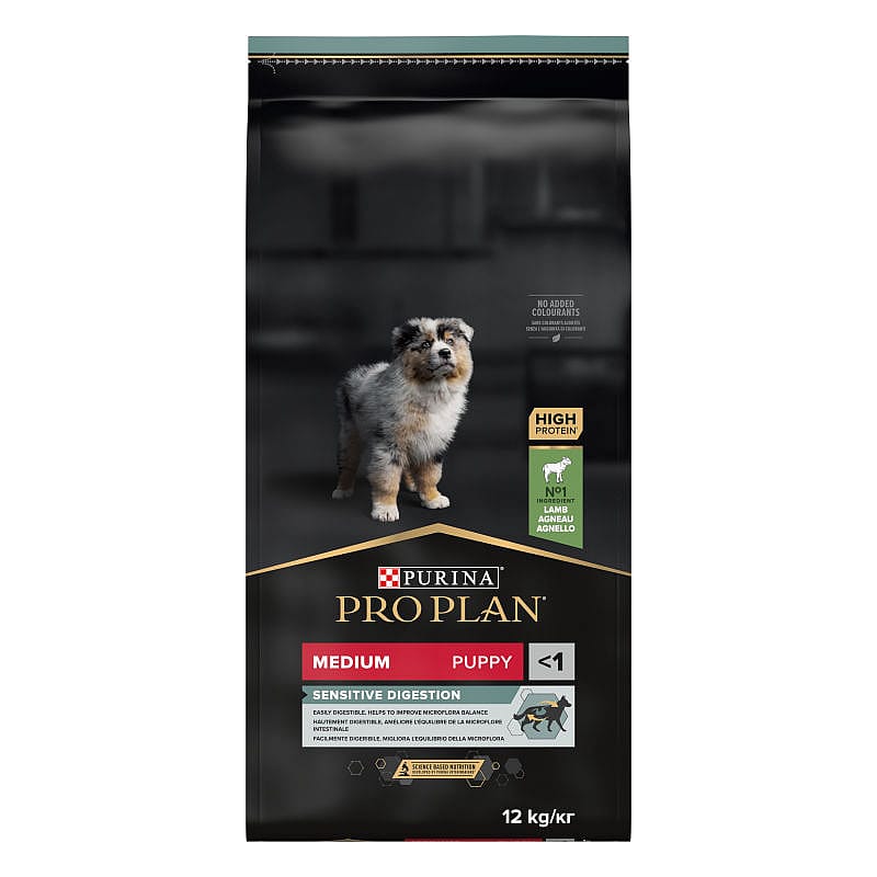 Purina Pro Plan Medium Puppy Sensitive Digestion Hondenvoer Lam 12 kg