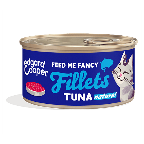 Edgard & Cooper Blikjes Tonijn Fancy Fillets Kat 24 x 70 gram