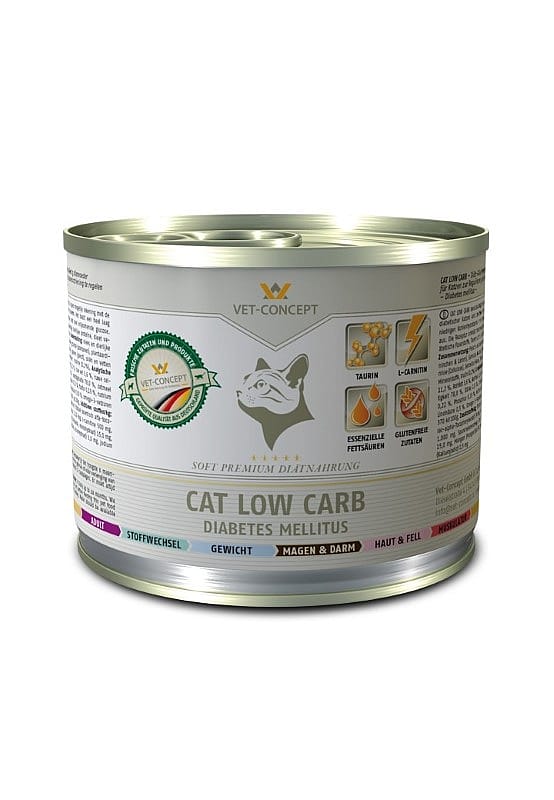 Vet-Concept Low Carb Kattenvoer 6 x 200 gram blikjes