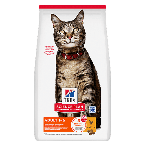 kat, kattenvoer, adult-1-6, brokjes, collar-red