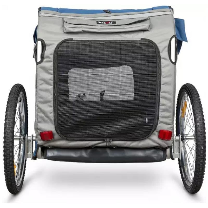 Happy Ride Aluminium Dog Bicycle Trailer Blauw