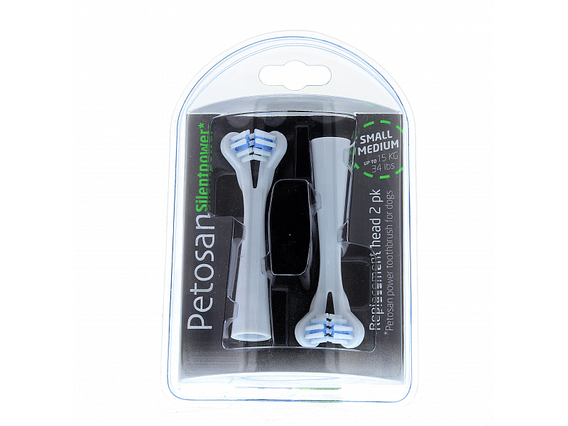 Petosan Elektrische Tandenborstel Hond Opzetstukken Opzetstuk 2 stuks - Small/Medium
