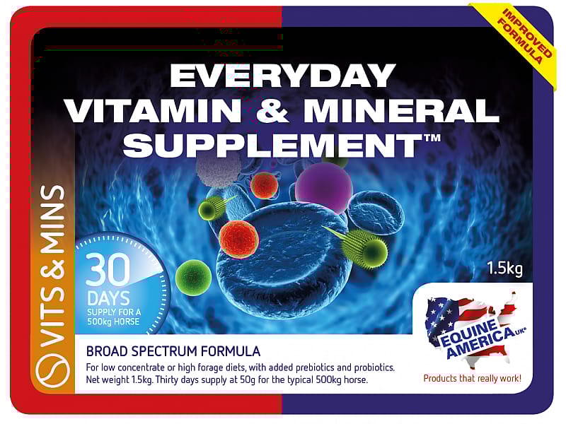 Equine America Everyday Vitamin Mineral Supplement Pellets Paard 1.5 kg