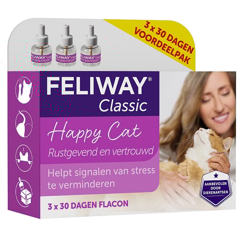Feliway Verdamper kat Navulling 3 x 48 ml