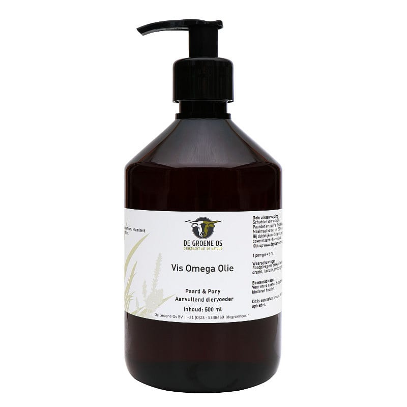 Groene Os Vis Omega Olie Paard 500 ml