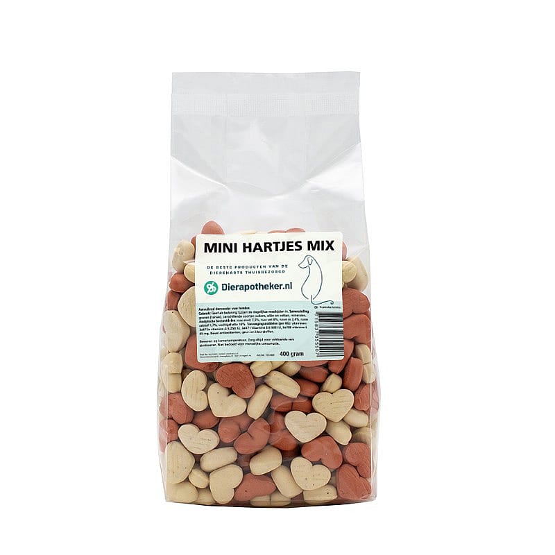 Dierapotheker Mini Hartjes Mix Hond 400 gram