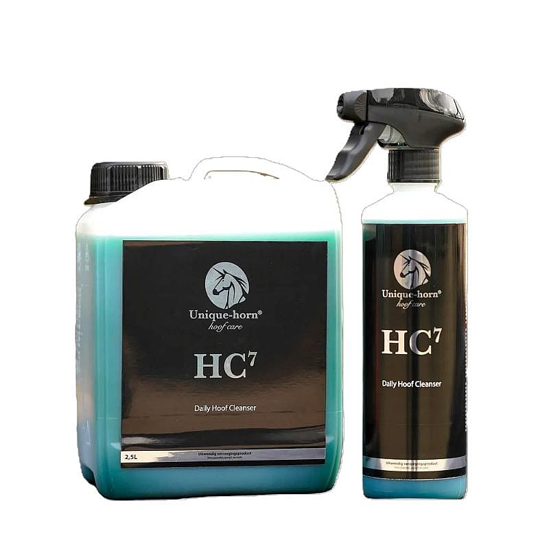 hoefverzorging, HC7, Daily Hoof Cleanser, Unique-horn, hoofverzorging set