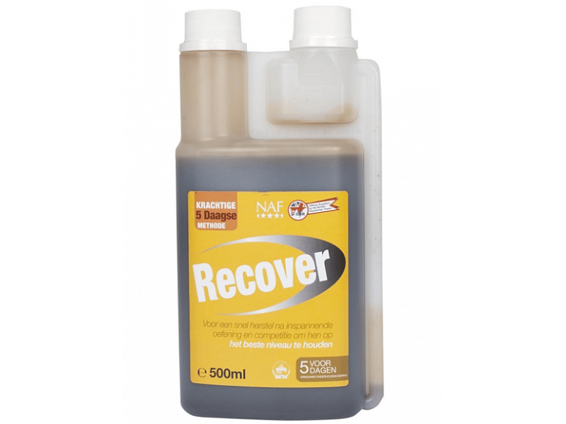 NAF Recover 500 ml – Vloeibaar supplement voor herstel na inspanning bij paarden