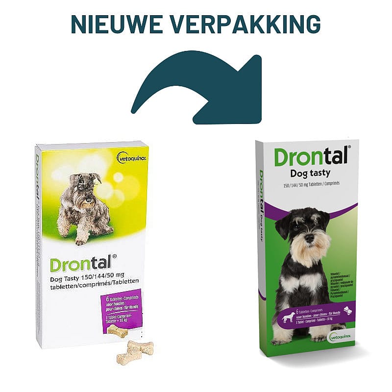 Drontal Dog Tasty Flavour Ontwormingstablet Hond 6 tabletten