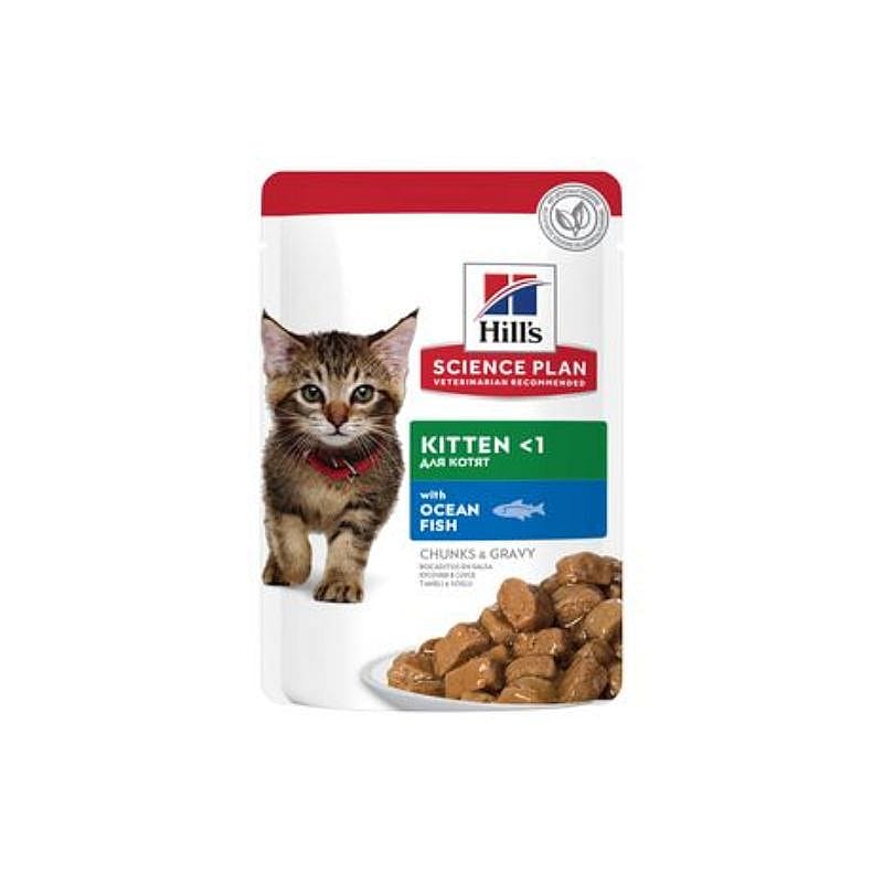 Hill's Science Plan Kittenvoer 12 x 85 gram maaltijdzakjes - Vis