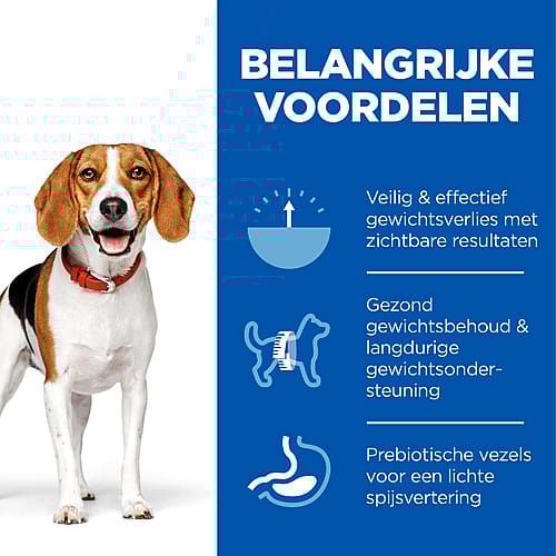 Hill's Science Plan Perfect Weight Hondenvoer Kip & Groenten 12 x 363 gram