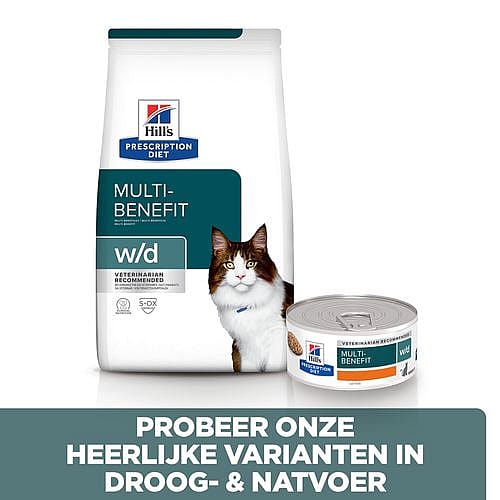 Hill's Prescription Diet WD Digestive/Weight Management Kattenvoer Kip