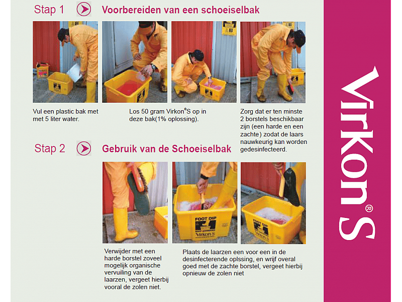 Virkon S 10 x 50 gram sachets