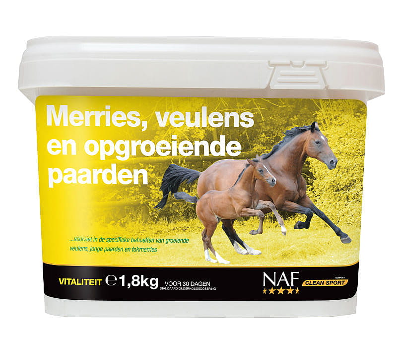 NAF Mare, Foal & Youngstock – Ontwikkelingssupplement voor merries en jonge paarden 1.8 kg