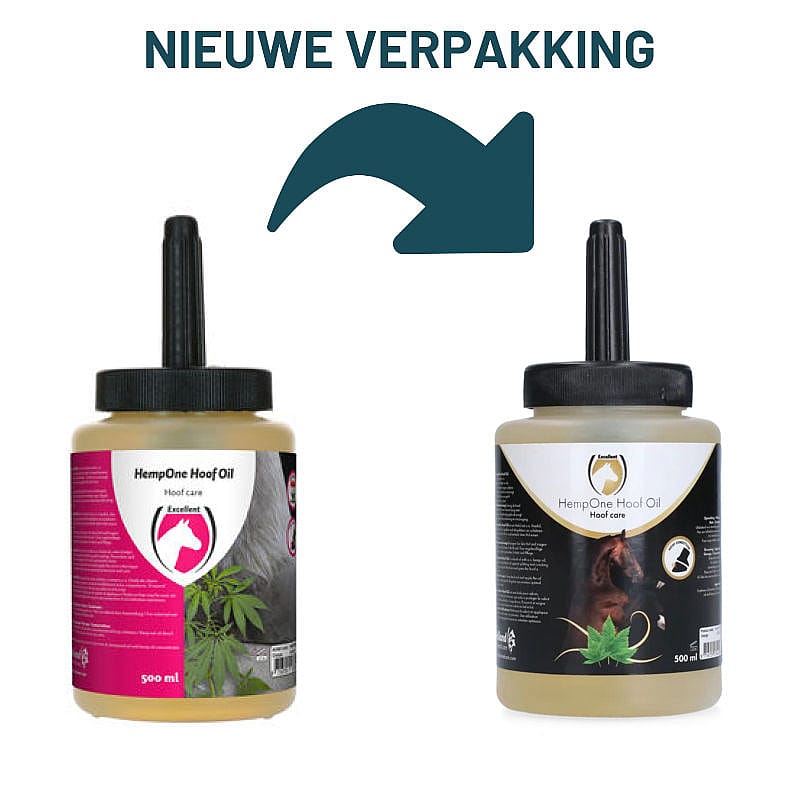 Equi Hempone Hoof Oil Natural 500 ml (met kwast)