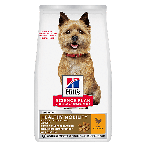 dogvoer, Hill's Science Plan, gezonde mobiliteit, kip, kleine rashen