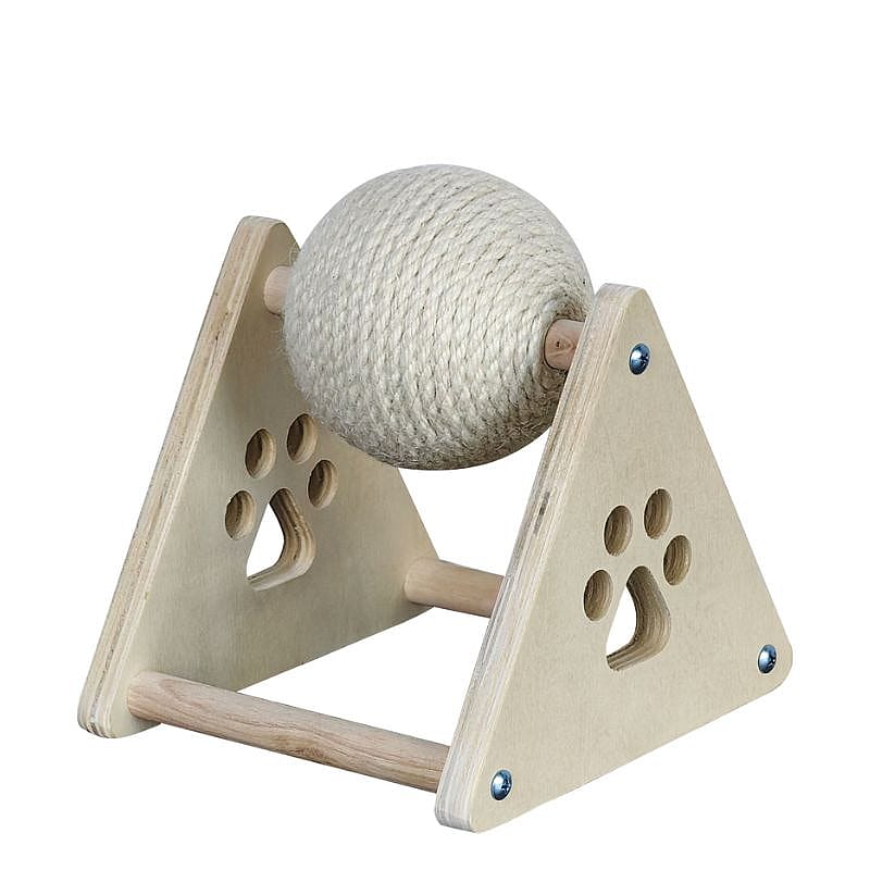 Quapas! Cat scratching white jute ball Large Kat