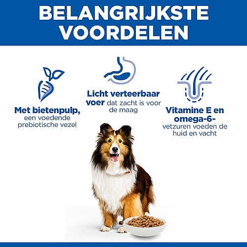 Hill's Science Plan Sensitive Stomach & Skin Adult Hondenvoer met Kip 14 kg - Medium breed