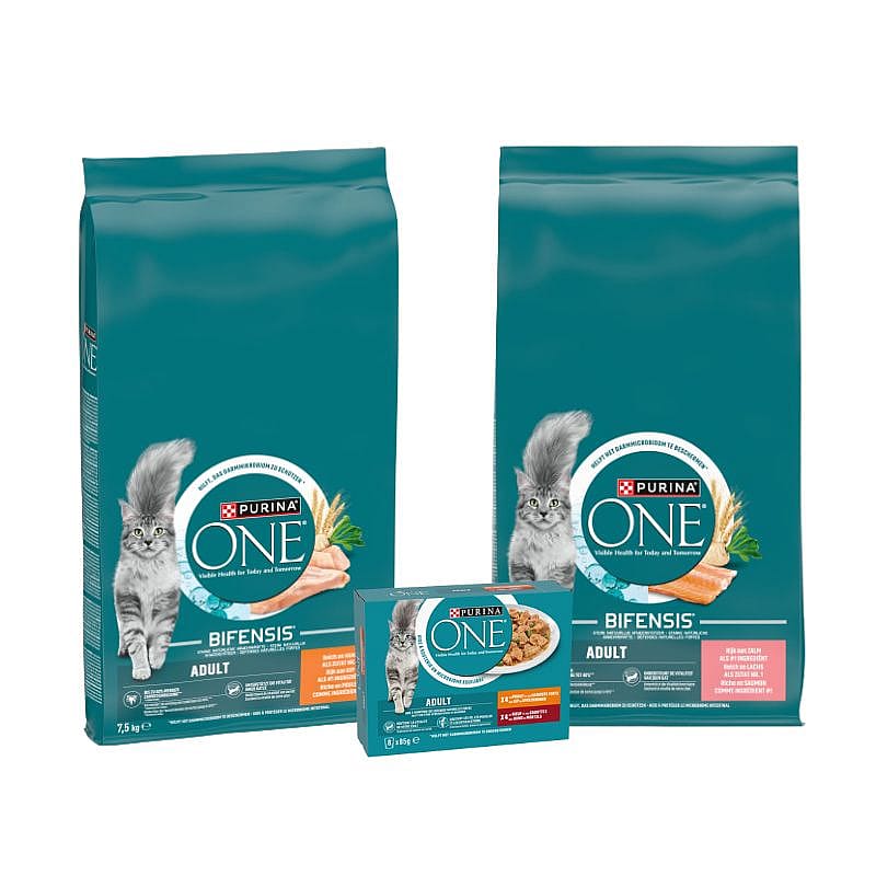 Purina One Adult Kat 7,5 kg kip & volkoren granen