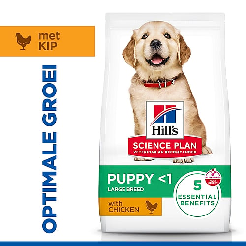 puppyvoer, hondenvoer, Hill's, science plan, grote ras