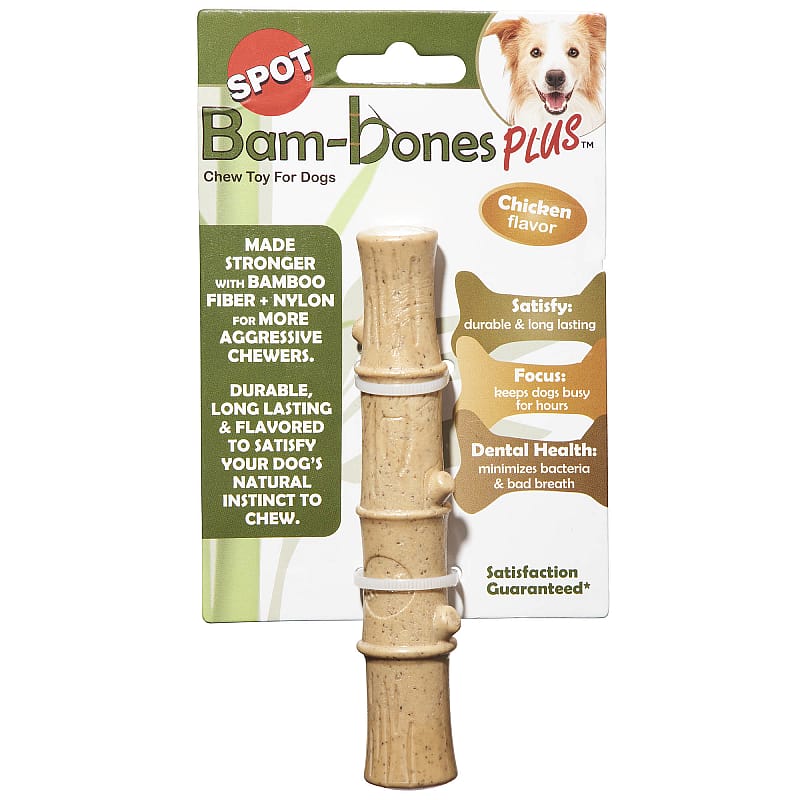 Spot Naturals Bam-Bones Plus Bamboo Stick Kauwspeeltje Hond Small